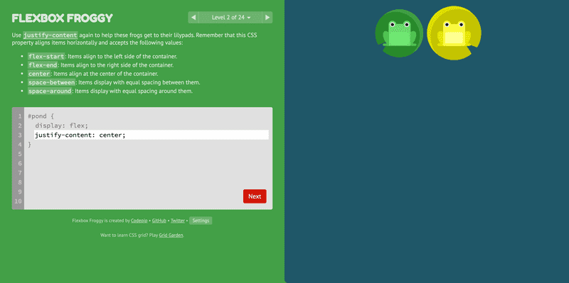 Image of Flexbox Froggy